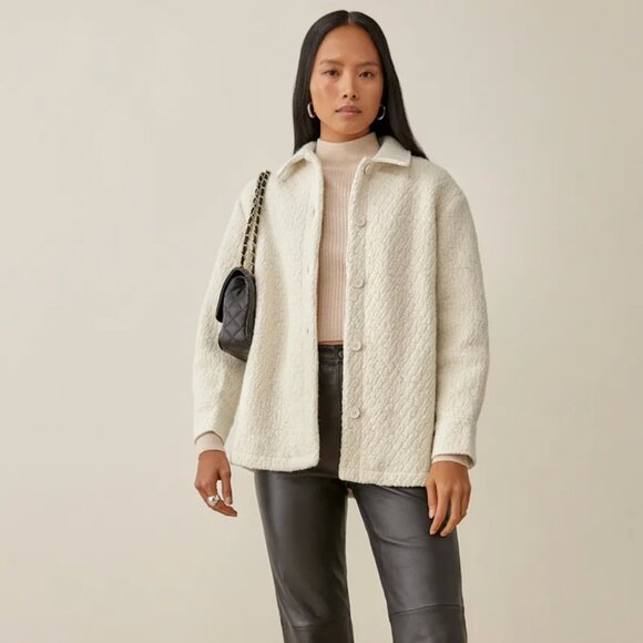 Reformation Hobart Jacket White - Size XS - Picture 1 of 1